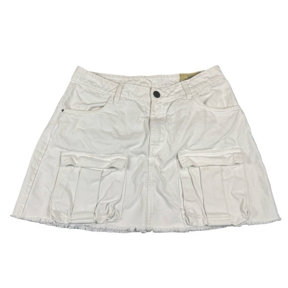 Vintage Denim Tennis Trading Company Dresses & Skirts - Vintage Denim Tennis White Cargo Skirt With Tennis Ball Pockets Women's Size 10